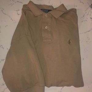 Beige Ralph Lauren polo short sleeve